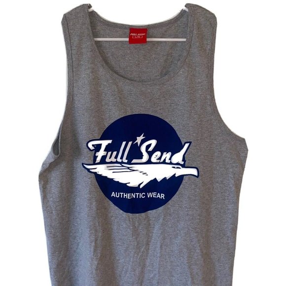 *BRAND NEW Gray FULL SEND Tank Top (Large) - Picture 1 of 3